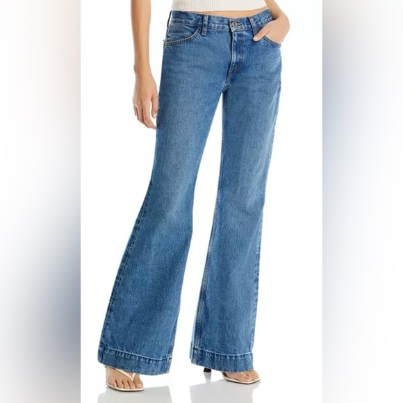Re/Done 70s Low Rise Bell Bottom Jeans - Picture 1 of 7